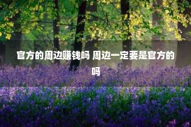 官方的周边赚钱吗 周边一定要是官方的吗