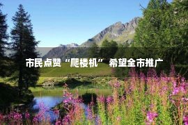 市民点赞“爬楼机” 希望全市推广