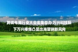 跨境电商行业大会密集举办 万兴科技旗下万兴播爆凸显出海营销新风向