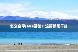 怎么自学Java基础？这篇都是干货