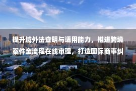 提升域外法查明与适用能力，推进跨境案件全流程在线审理，打造国际商事纠纷解决优选地——走进深圳前海合作区人民法院