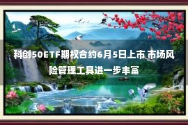 科创50ETF期权合约6月5日上市 市场风险管理工具进一步丰富