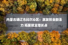 内蒙古通辽市科尔沁区：激发创业新活力 拓展就业增长点