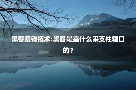 黑客赚钱技术:黑客是靠什么来支柱糊口的？