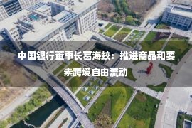 中国银行董事长葛海蛟：推进商品和要素跨境自由流动