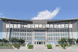 陕西首条TIR国际跨境公路货运线路开通