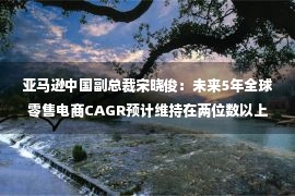 亚马逊中国副总裁宋晓俊：未来5年全球零售电商CAGR预计维持在两位数以上