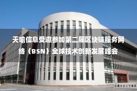 天喻信息受邀参加第二届区块链服务网络（BSN）全球技术创新发展峰会