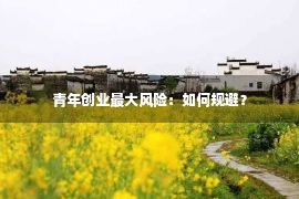 青年创业最大风险：如何规避？