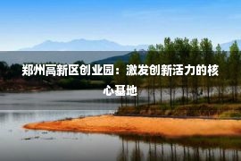 郑州高新区创业园：激发创新活力的核心基地