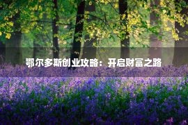 鄂尔多斯创业攻略：开启财富之路