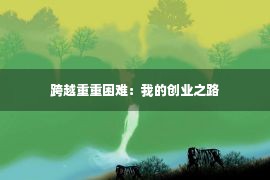 跨越重重困难：我的创业之路