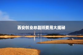 西安创业总裁班费用大揭秘