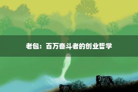 老包：百万奋斗者的创业哲学