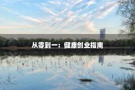 从零到一：健康创业指南