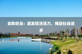 自助创业：激发经济活力，推动社会进步