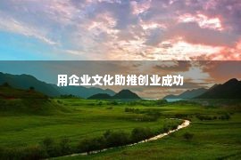 用企业文化助推创业成功