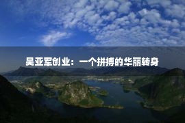 吴亚军创业：一个拼搏的华丽转身