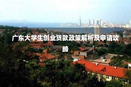 广东大学生创业贷款政策解析及申请攻略