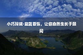 小巧玲珑·盆栽首饰，让你自然生长于颈间