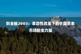 创业板2003：革命性改革下的中国资本市场新生力量