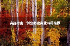 实战指南：创业必读实业书籍推荐