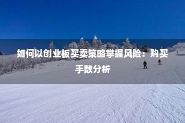 如何以创业板买卖策略掌握风险：购买手数分析