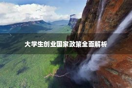 大学生创业国家政策全面解析