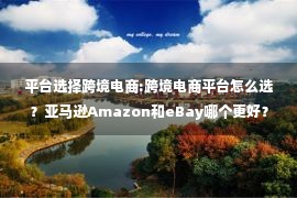 平台选择跨境电商:跨境电商平台怎么选？亚马逊Amazon和eBay哪个更好？