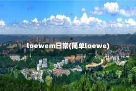 loewem日常(简单loewe)