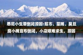 悉尼小生意倒闭原因:超市、菜摊、臭豆腐小摊宣布倒闭，小店艰难求生，原因竟是这个！