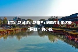 山东小吃网红小吃排名:没吃过山东这些“网红”的小吃