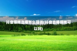 抖音摆摊直播怎么赚钱(抖音直播摆摊可以吗)