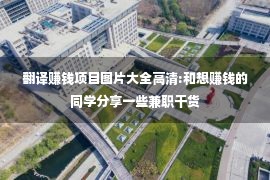 翻译赚钱项目图片大全高清:和想赚钱的同学分享一些兼职干货