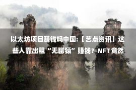 以太坊项目赚钱吗中国:【艺点资讯】这些人靠出租“无聊猿”赚钱？NFT竟然还可以这样玩