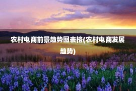 农村电商前景趋势图表格(农村电商发展趋势)