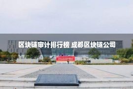 区块链审计排行榜 成都区块链公司