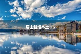 眉山新增本土 1 2