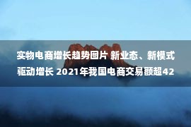 实物电商增长趋势图片 新业态、新模式驱动增长 2021年我国电商交易额超42万亿元