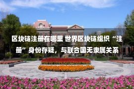 区块链注册在哪里 世界区块链组织“注册”身份存疑，与联合国无隶属关系