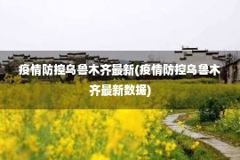 疫情防控乌鲁木齐最新(疫情防控乌鲁木齐最新数据)