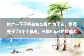 推广一下手机壳怎么推广 为了它，我额外买了5个手机壳，三星Flip4的颜值太绝了