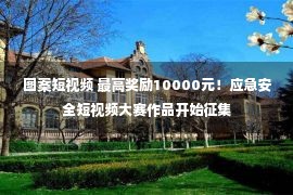 图案短视频 最高奖励10000元！应急安全短视频大赛作品开始征集