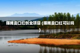 摆摊卖口红创业项目 (摆摊卖口红可以吗)