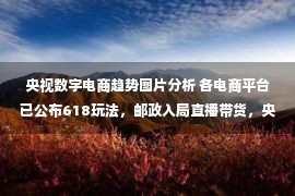 央视数字电商趋势图片分析 各电商平台已公布618玩法，邮政入局直播带货，央视发布消费品牌