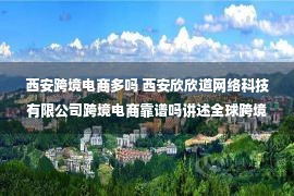 西安跨境电商多吗 西安欣欣道网络科技有限公司跨境电商靠谱吗讲述全球跨境电商发展