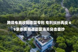 跨境电商收到德国专利 专利纠纷再战 69家参展商遭德国海关突击查抄