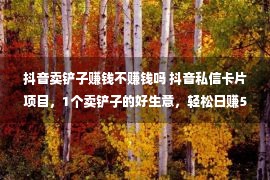 抖音卖铲子赚钱不赚钱吗 抖音私信卡片项目，1个卖铲子的好生意，轻松日赚500＋