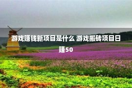 游戏赚钱新项目是什么 游戏搬砖项目日赚50