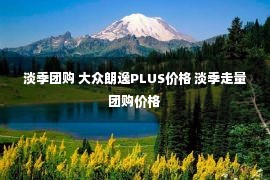 淡季团购 大众朗逸PLUS价格 淡季走量团购价格